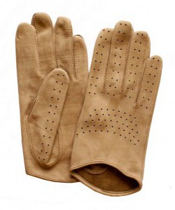 RS-106: Rękawiczki  damskie ze skóry jagnięcej nubuk 
