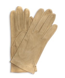 DL-49: Rękawiczki ze skóry welurowej maszynowo szyte 