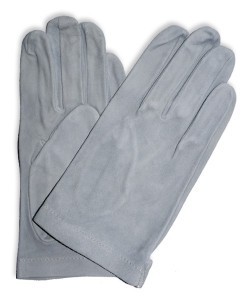 DL-52: Rękawiczki ze skóry welurowej maszynowo szyte