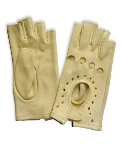 RS-13: Rękawiczki ze skóry irchowej (jeleń), maszynowo szyte, bez palców
