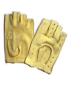 RS-25: Rękawiczki ze skóry irchowej (jeleń), maszynowo szyte, bez palców